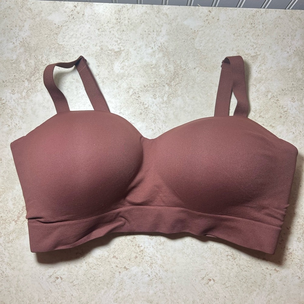 Truekind XL Espresso Wireless Shaper Bra - Chic Ultimate Comfort Luxury Lounging